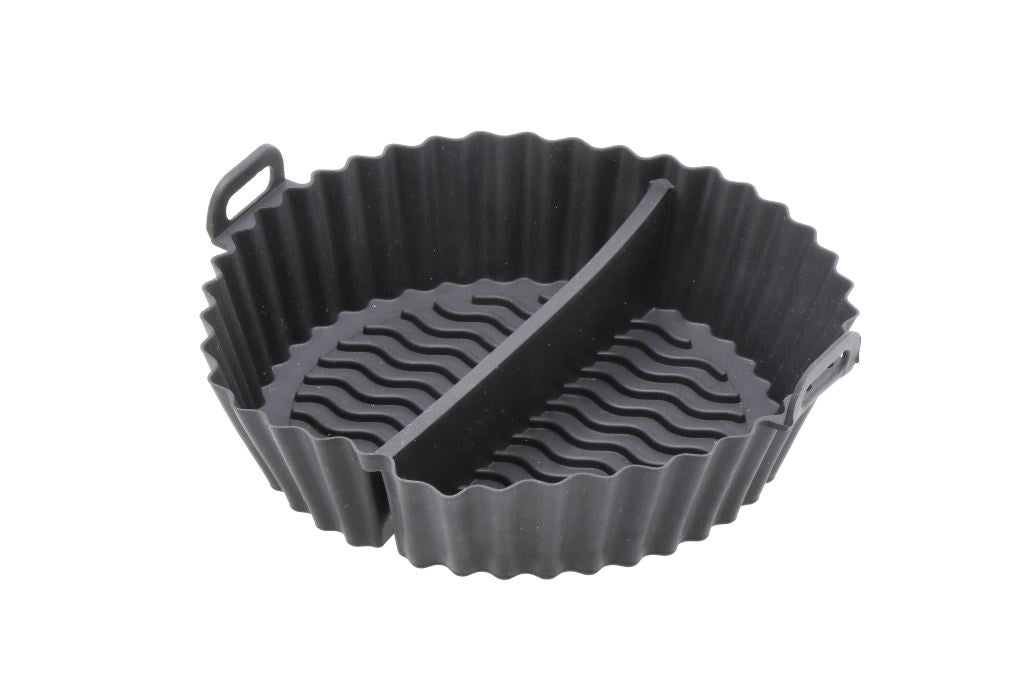 Teglia Friggitrice Aria Cestello in Silicone con Divisorio 20,5 x 20,5 x 6,5 cm