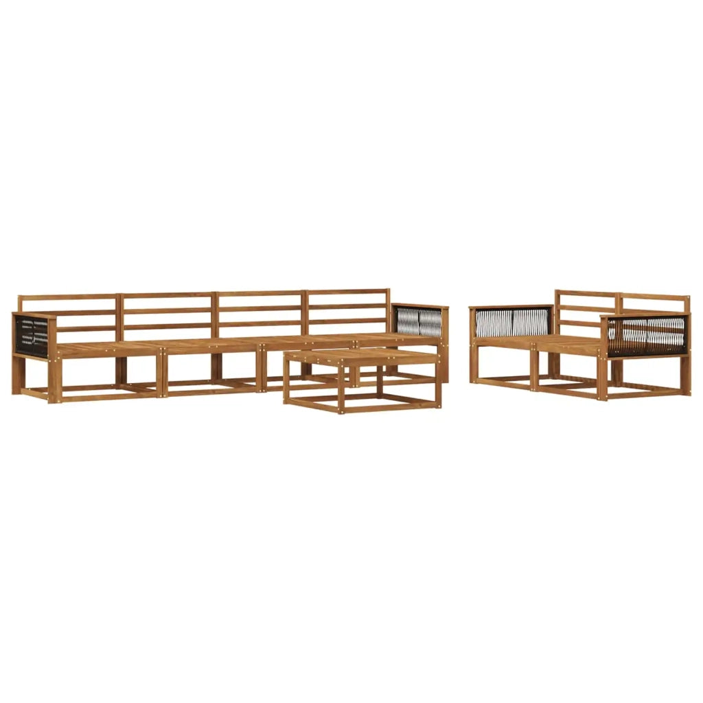 Set di divani da esterno 7 pcs Naturale 3382362