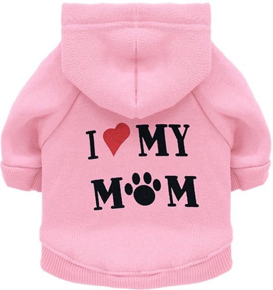Sweatshirt per madri di piccoli cani e gatti, blu, taglia M.