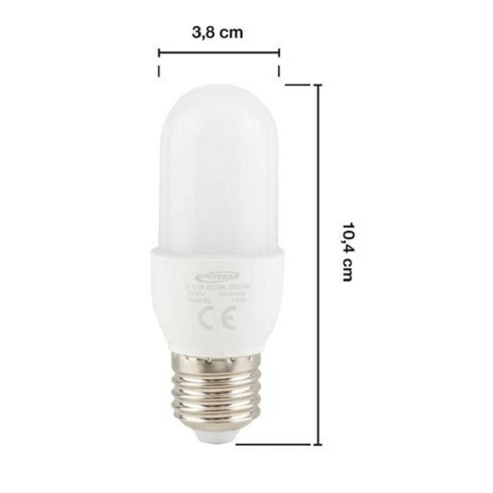 Trade Shop - Lampadina Led E27 6,5watt Luce 6500k 3000k 4000k Lampada 580lm Illuminazione C38 -