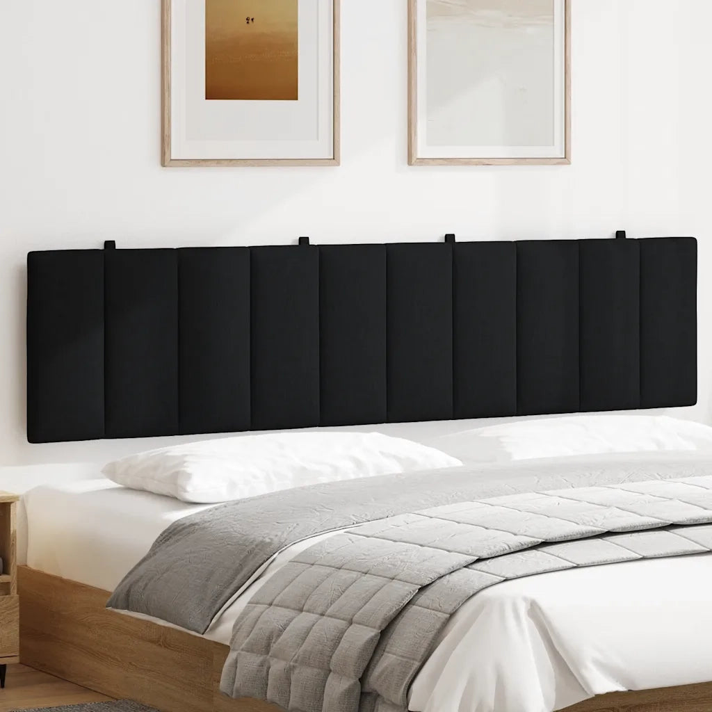 Cuscino Testiera Hanko Nero 200 cm in Tessuto CFW1346342