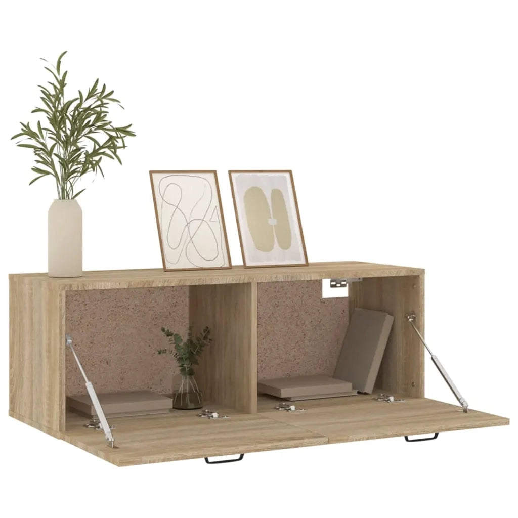 Mobile Pensile Rovere Sonoma 100x36,5x35 cm Legno Multistrato 812954