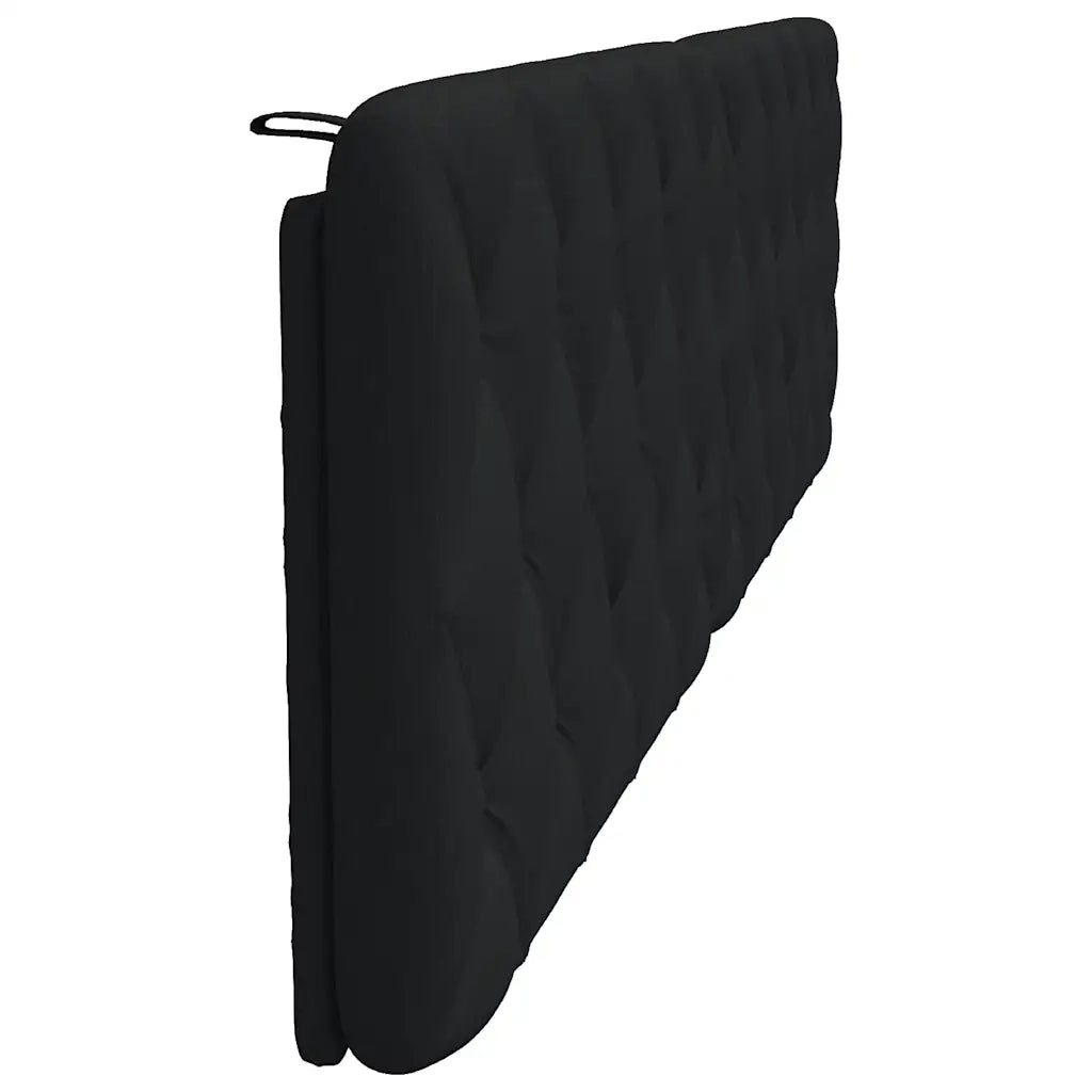 Coussin de tête de lit noir 200 cm tissu
