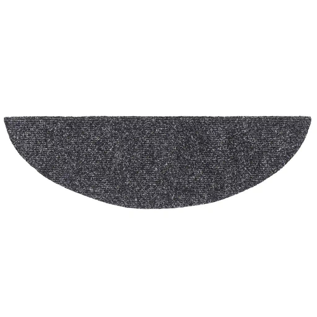 Tappetini Autoadesivi per Scale 20 pz Grigio Scuro 56x17x3 cm