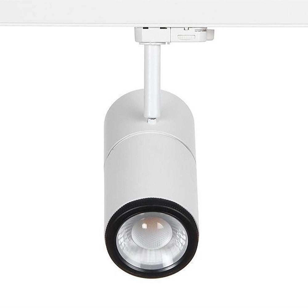 Trade Shop - Faretto Track Led Cob 34 W Binario Trifase Vetrine Negozio 230v Luce 3000k 4000k - -bianco Caldo      -