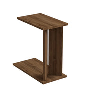 Tavolino in legno "Lun" - 25 x 50 x 48 cm - Marrone