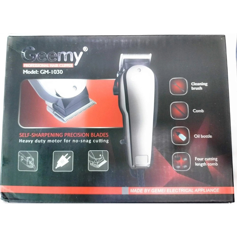 Trade Shop - Tagliacapelli Professionale Gm-1030 Trimmer Elettrico Con Filo Rasoio Per Uomo -