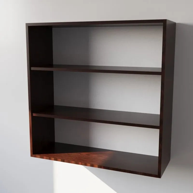 Pensile Cucina  in Legno Nobilitato Wenge , Mobile Alto con 2 Ante, Pensile Componibile Moderno Made in Italy (H90XL90XP33cm)