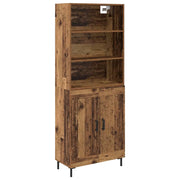 Credenza | Madia | Buffet da pranzo | Armadio da pranzo Legno vecchio 69,5 x 34 x 180 cm Legno multistrato