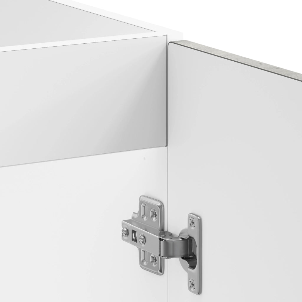 Armadio da cucina  "Kalmar" con doppi lavabi Grigio cemento Legno ingegnerizzato