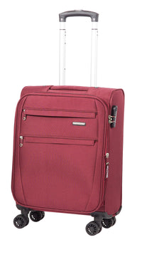 Trolley Valigia Bagaglio a Mano Espandibile in Poliestere con Combinazione Ravizzoni Galaxy Bordeaux