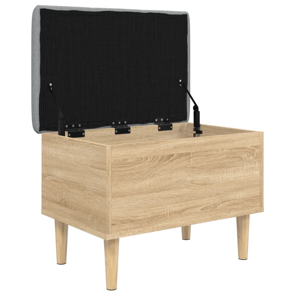 Panca Portaoggetti Rovere Sonoma 62x42x46 cm Legno Multistrato 835070