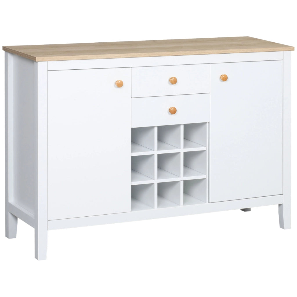 Tavolo da pranzo allungabile ¨C zephmum ¨C 110x35x75 cm Bianco