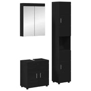 Set di mobili per il bagno TULUM Nero Legno multistrato 3398035