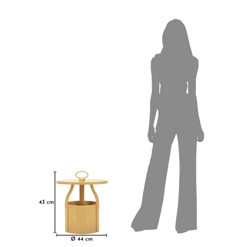 Tavolino VKH1094, Beige, Plastica, 44x44x43 cm