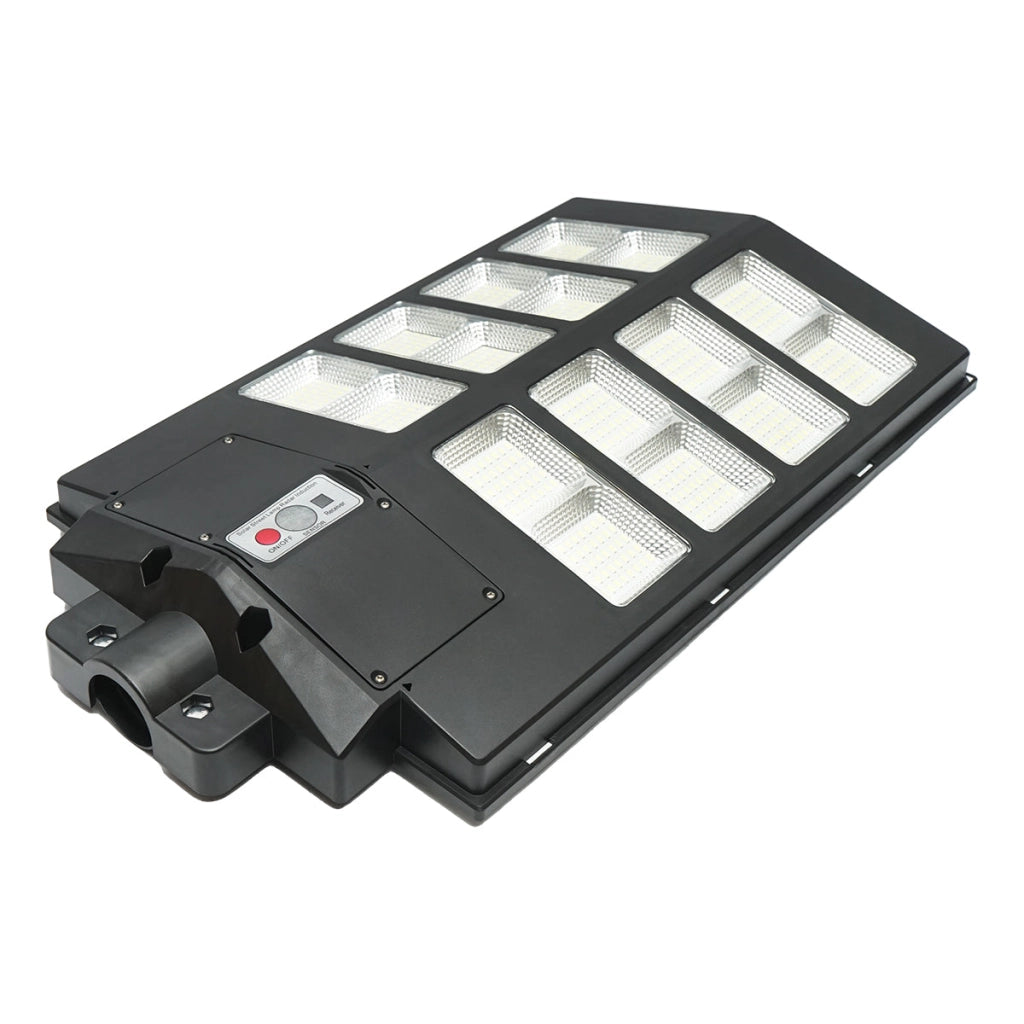 Lampada solare illuminazione stradale a LED 800W, 6500K, IP65 con pannello solare sensore di movimento telecomando