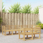 Set di divani da esterno 8 pcs Bianco Legno di Acacia Massello 3387788