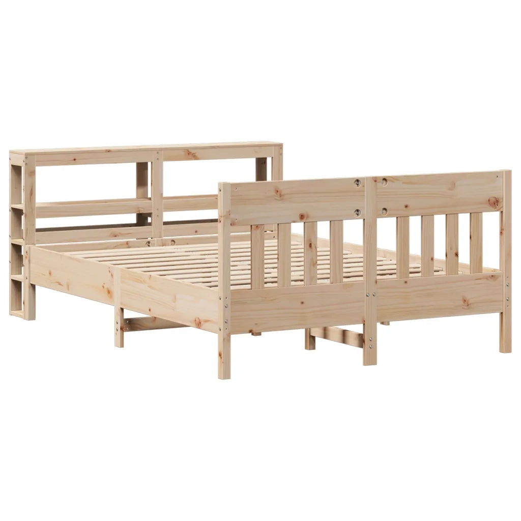Letto senza Materasso 150x200 cm in Legno Massello di Pino 3306261