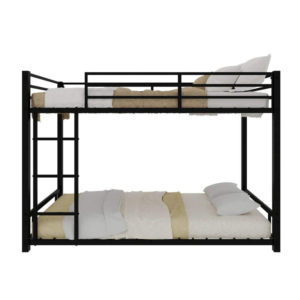 LETTO A CASTELLO IN METALLO 197x98x136 cm NERO