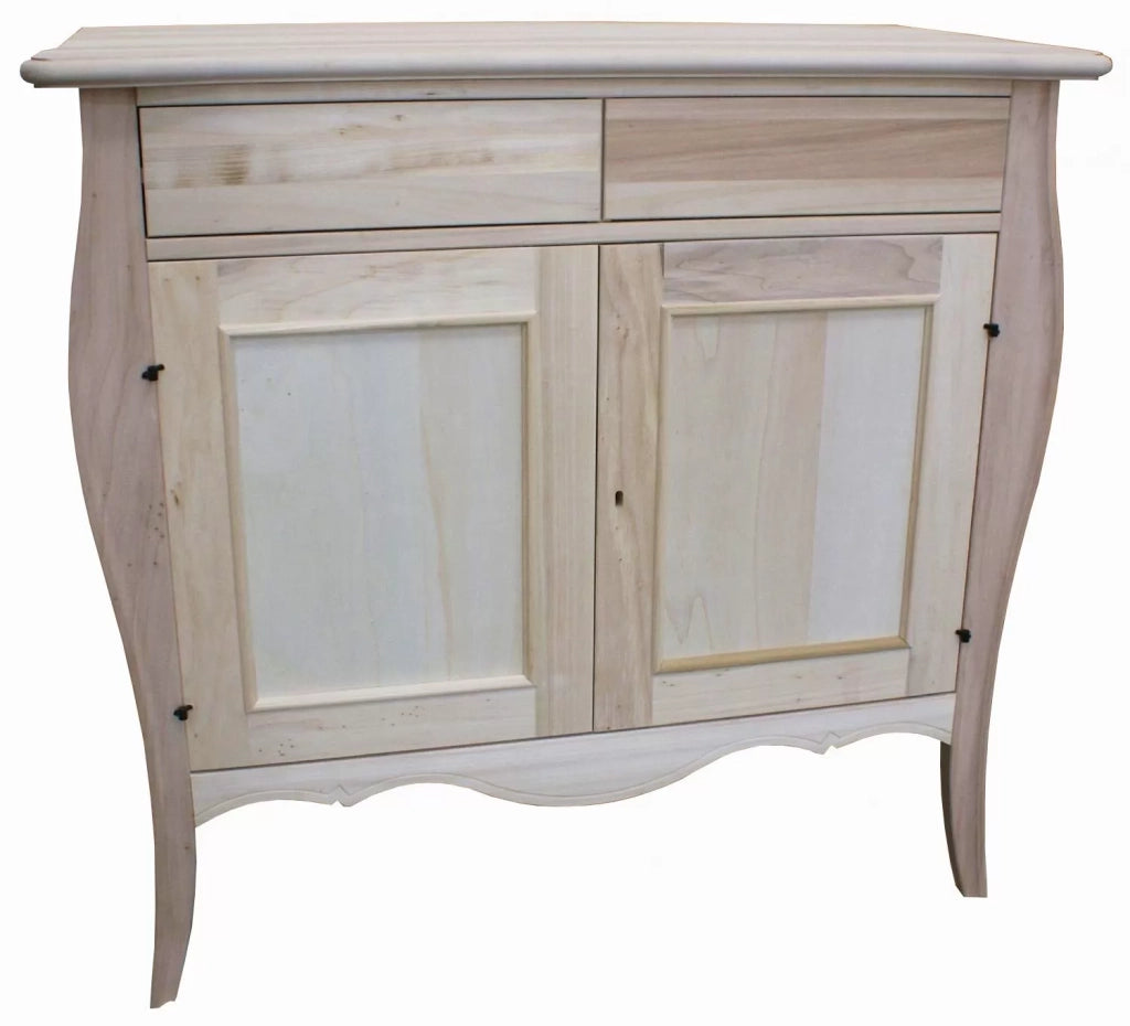 Madia credenza 2 porte 2 cassetti in legno avorio patinato l.105 p.50 h.100 (3090) - Mobili 2G