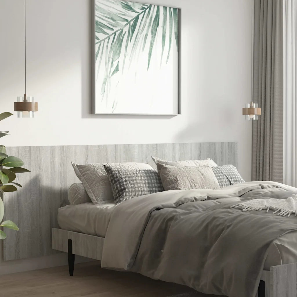 Testiera Letto Grigio Sonoma 240x1,5x80 cm Legno Ingegnerizzato 816980