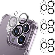 Set di protezione per la telecamera iPhone 12 Pro Max - lente stereoscopica 3D - copertura 9H - resistente ai graffi - protezione completa per la telecamera - 3 pezzi