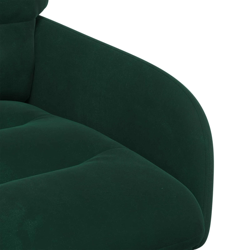 Sedie da pranzo 2 pz Velluto Verde Scuro 59 x 59,5 x 90 cm 42034309