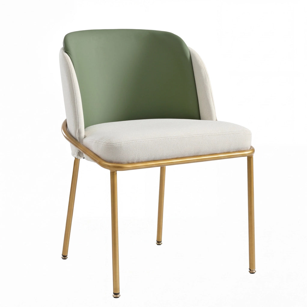 Sedia da pranzo 59.99x57.15x52.71 cm con piedini regolabili in metallo e legno beige