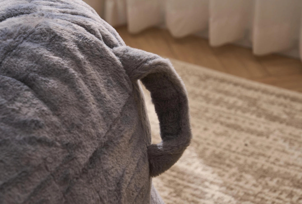 Poltrona sacco per adulti e bambini in memory foam; grigio; in poliestere; senza montaggio