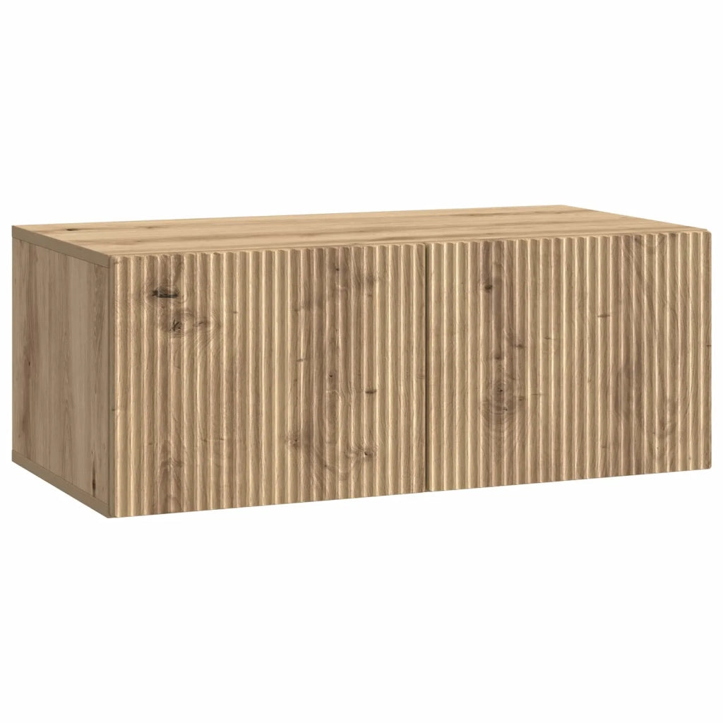 Mobile Porta TV da Muro Rovere Artigianale 78,5 x 41 x 30 cm