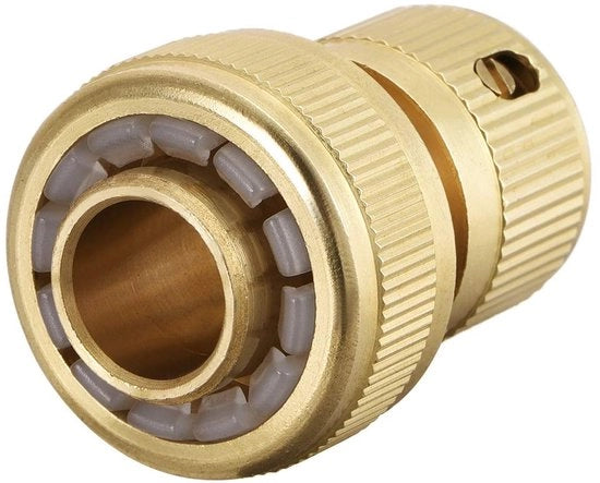 Adattatore per Fitting di Rubinetto in Rame - Connettore Rapido - Formato 3/4" - Facile da Utilizzare e Imprigionato - Adatto per Giardino e Casa - 1 pezzo