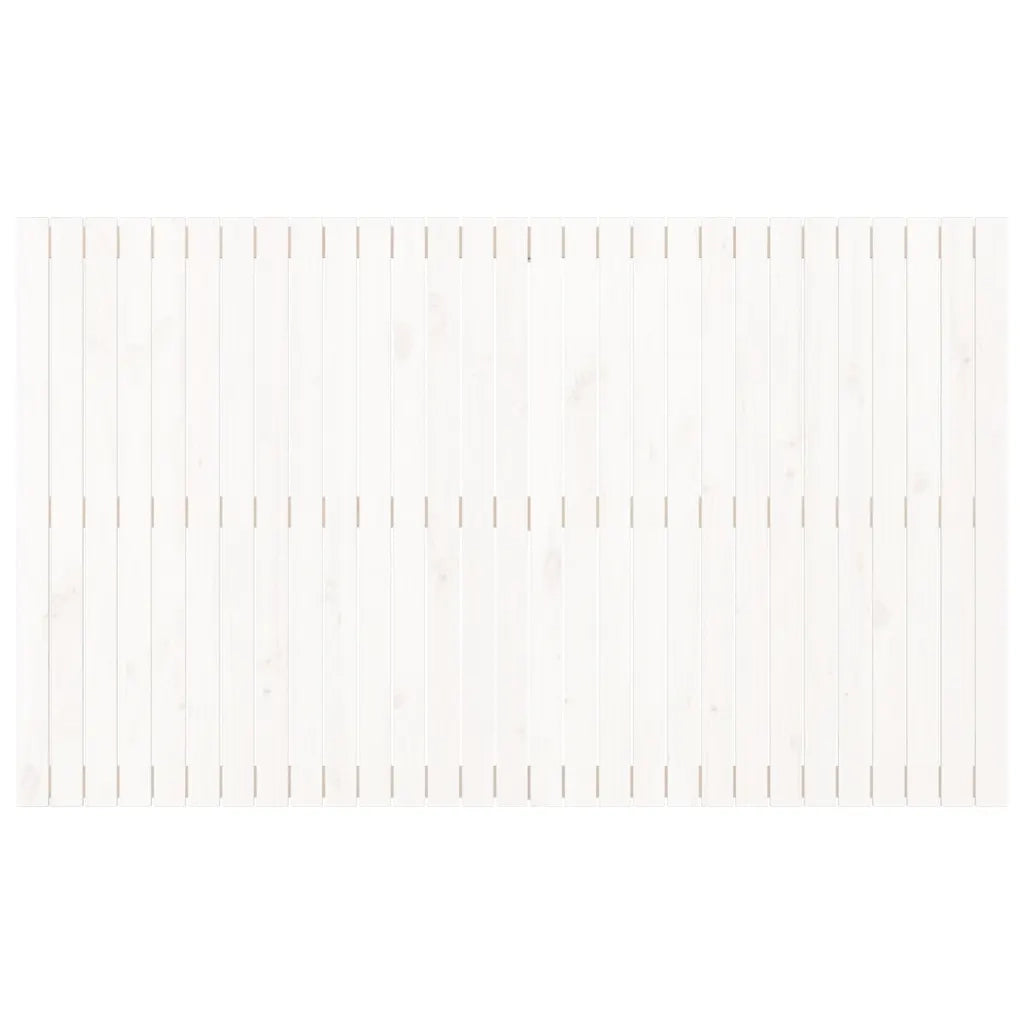 Testiera da Parete Bianca 185x3x110 cm Legno Massello di Pino