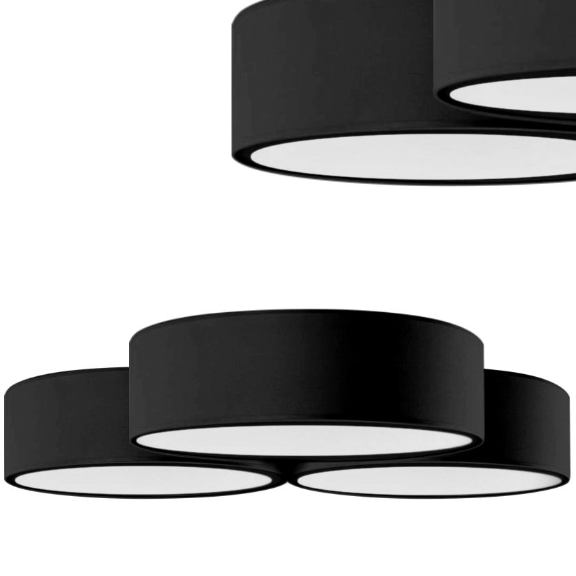 Lampada App878-c Triple Black 3x40cm
