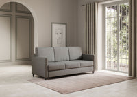 Divano 3 Posti 198x85x85 cm Karay in Tessuto Grigio