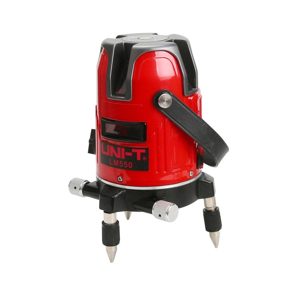 Trade Shop - Livella Laser Autolivellante 360º Rotazione Bolla Digitale 5 Linee Traccialinee -