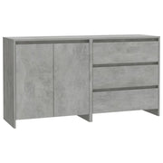 Credenze 2 pz | Madia | Buffet da pranzo | Armadio da pranzo Grigio Cemento in Legno Multistrato