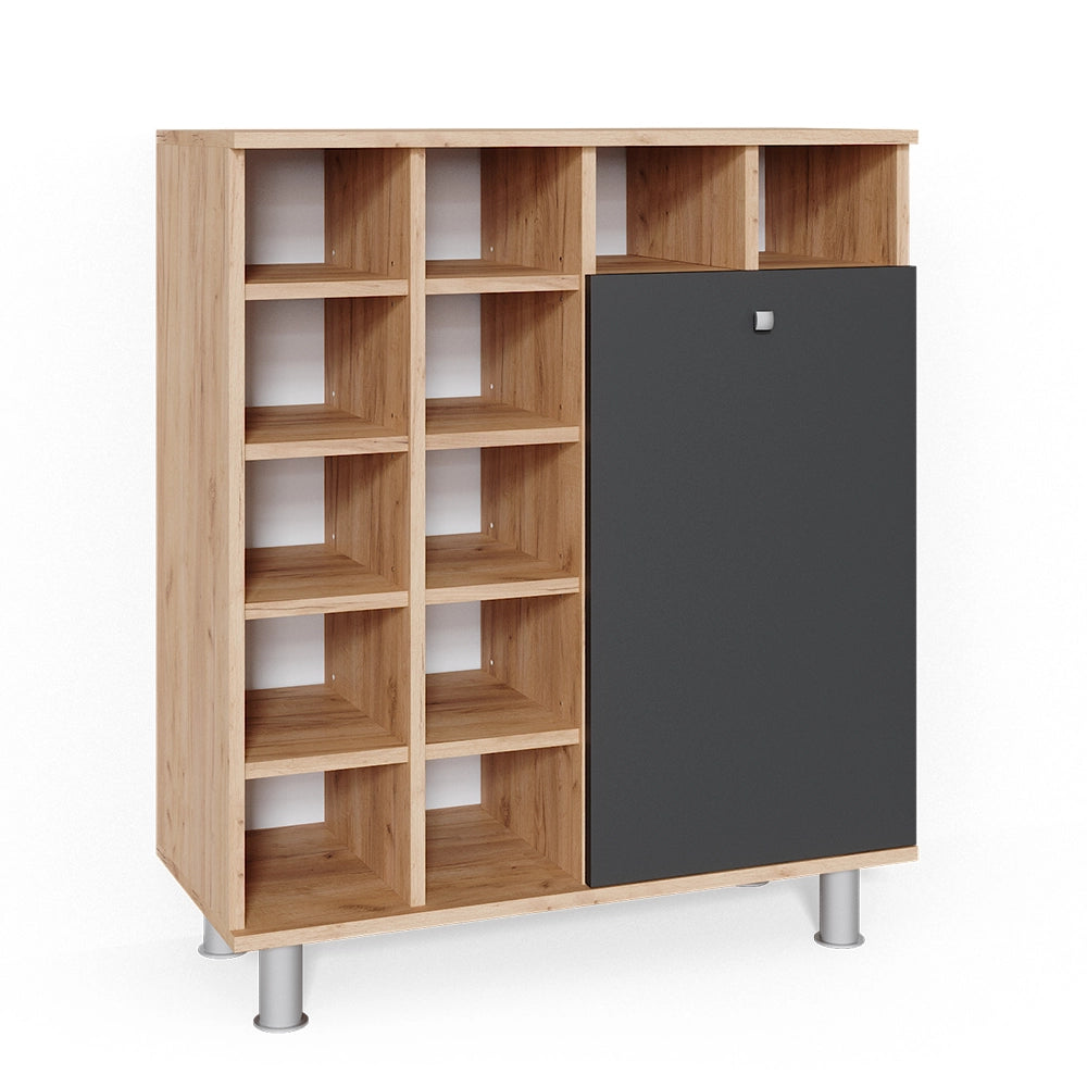 Armadietto da bagno con portabiancheria Fynn Antracite 78.4 x 91.6 cm Vicco