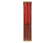 Candele colore rosso con glitter H 25 cm