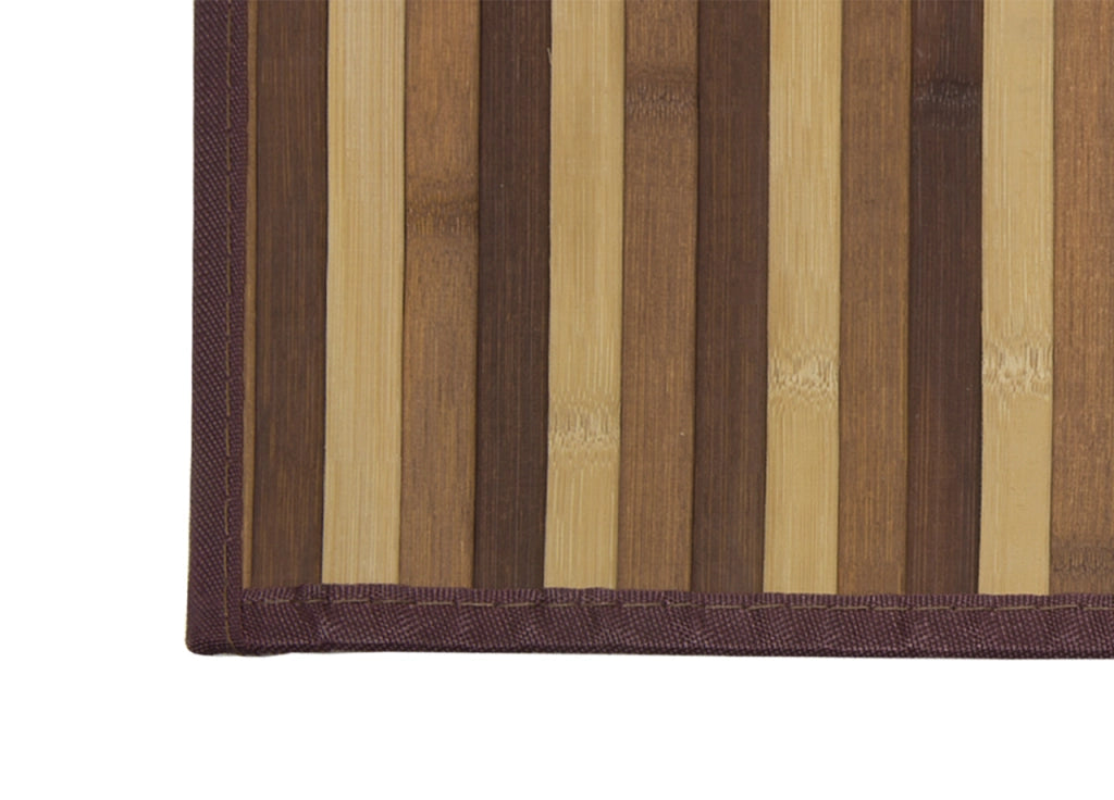 Tappeto Bamboo Degradè In Varie Colorazioni - 50x100 cm - Marrone