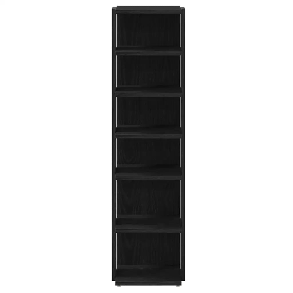 Scarpiere 2 pz Rovere Nero 25x27x102 cm in Legno Multistrato 862067