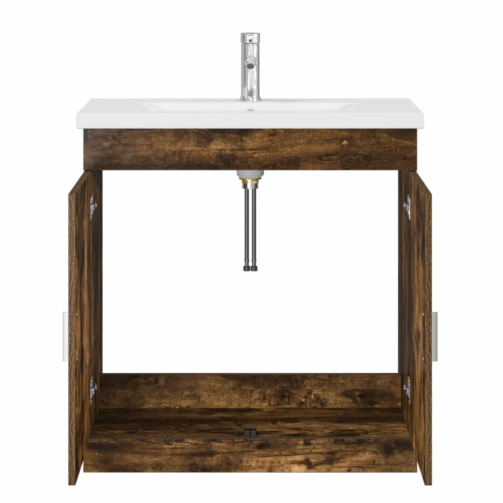 Set di mobili per il bagno Rovere Fumo 81 x 40 x 84,5 cm 3404362