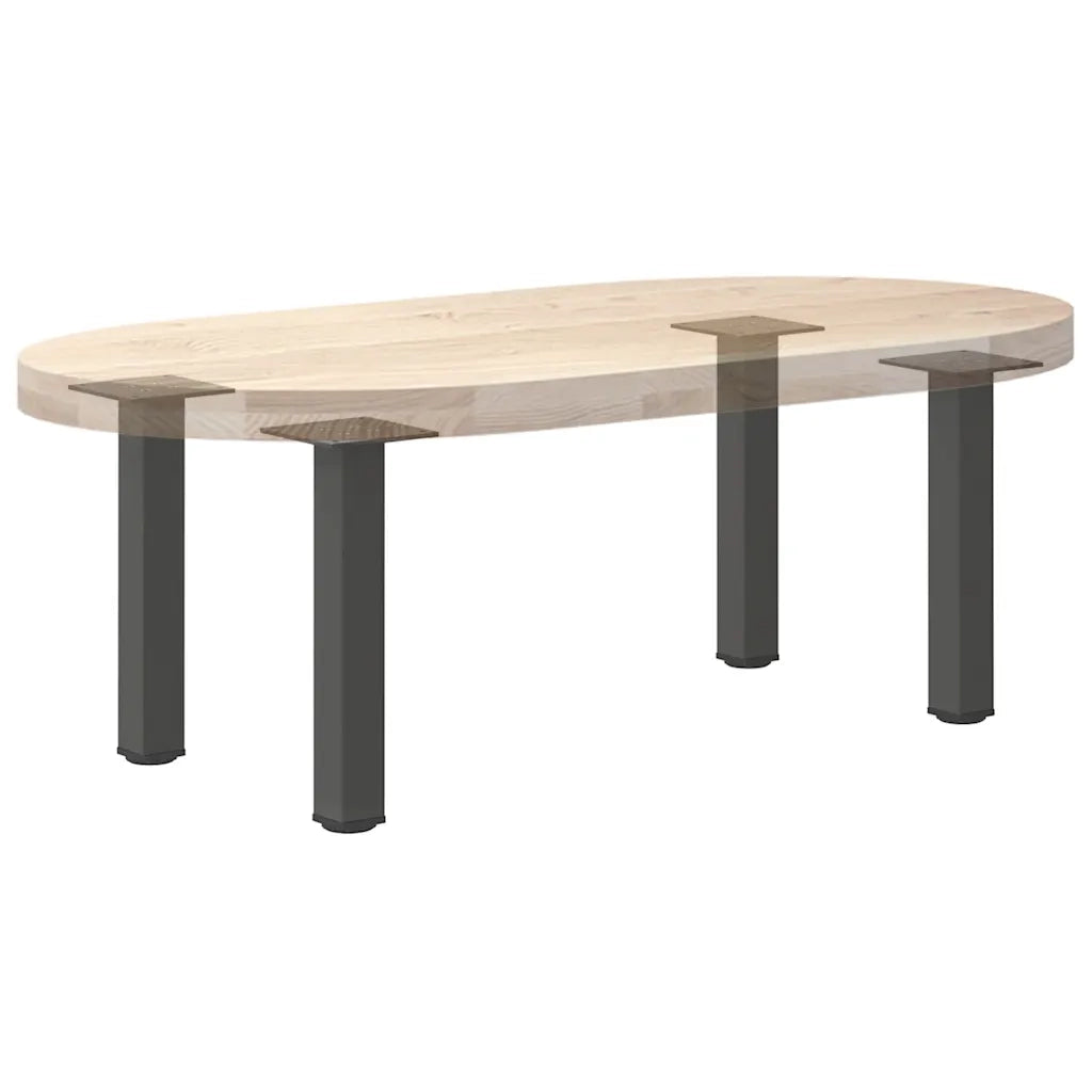 Gambe per tavolino 4 pz Antracite 42-44 cm Acciaio 4012454