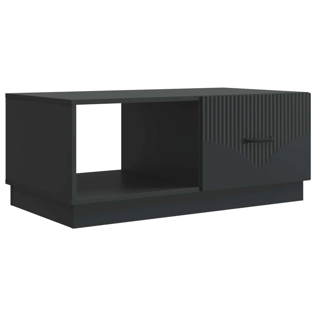 Tavolino da salotto Nero 90 x 50 x 37 cm Legno ingegnerizzato