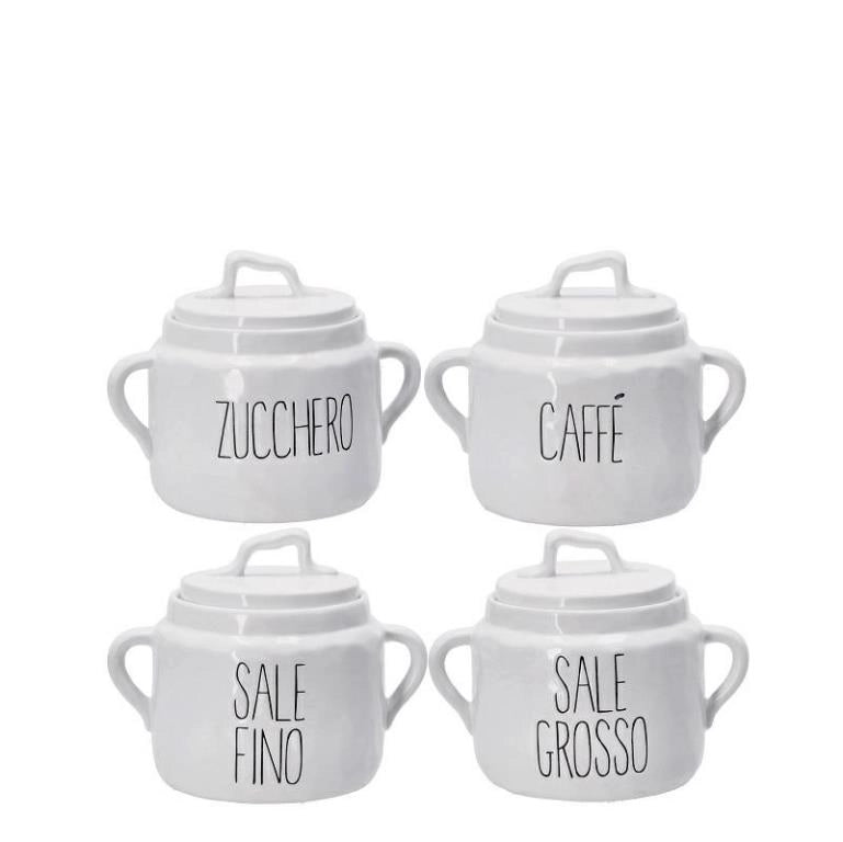 1 Pezzo Barattolo da Cucina in Ceramica con Tappo 12,5 x 11 x 13,5 cm