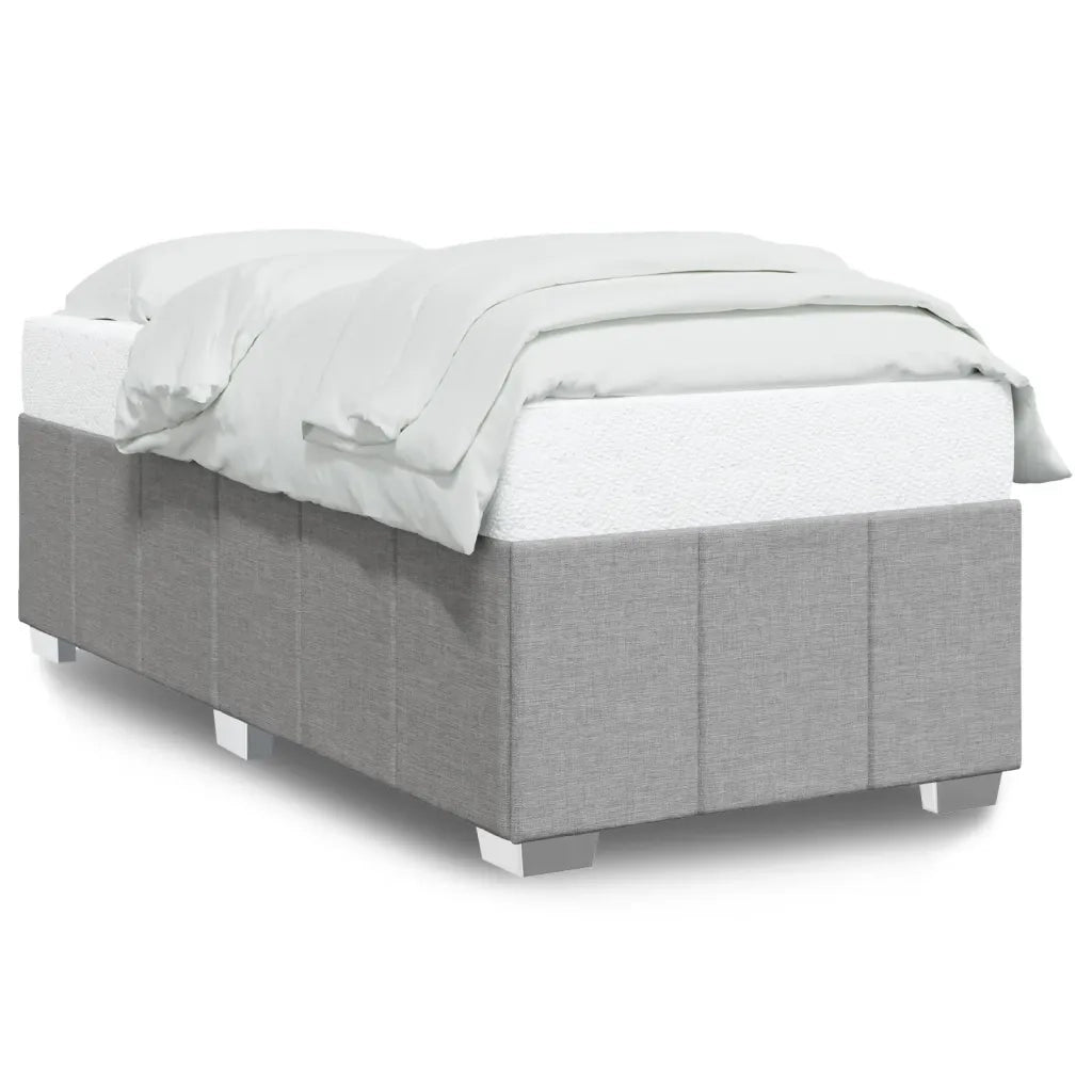 Giroletto senza Materasso Grigio Chiaro 90x190 cm Tessuto