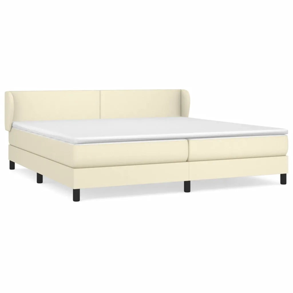 Giroletto a Molle con Materasso Crema 200x200 cm in Similpelle 3127213