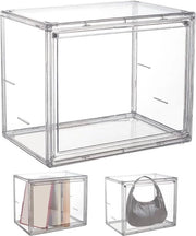 Vetrina trasparente in acrilato con porta - display per figurine da collezione - archiviazione domestica - 27 x 18 x 22 cm.