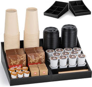 Organizzatore per caffè da contorno - Hout Nero 9 compartimenti