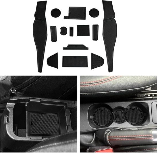 Accessori per Ford Puma MK2 2020-2023 2024, mattonelle antiscivolo per console centrale, supporto antiscivolo per bicchiere, supporto per braccio per Puma MK2 2024.