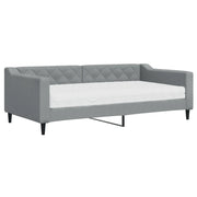 Divano letto | Sof¨¤ letto | Letto singolo con Materasso Grigio Chiaro 90x190 cm in Tessuto